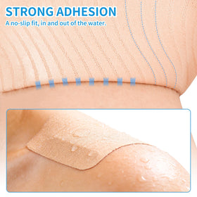 HAIRUNFU hypoallergenic silicone tattoo cover tape stays comfortable all day.