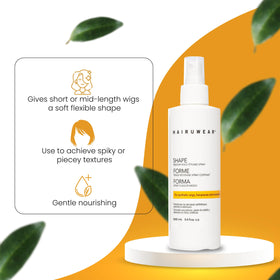 HairUWear Essential Care Travel Kit bottle lineup closeup showing convenient travel sizes