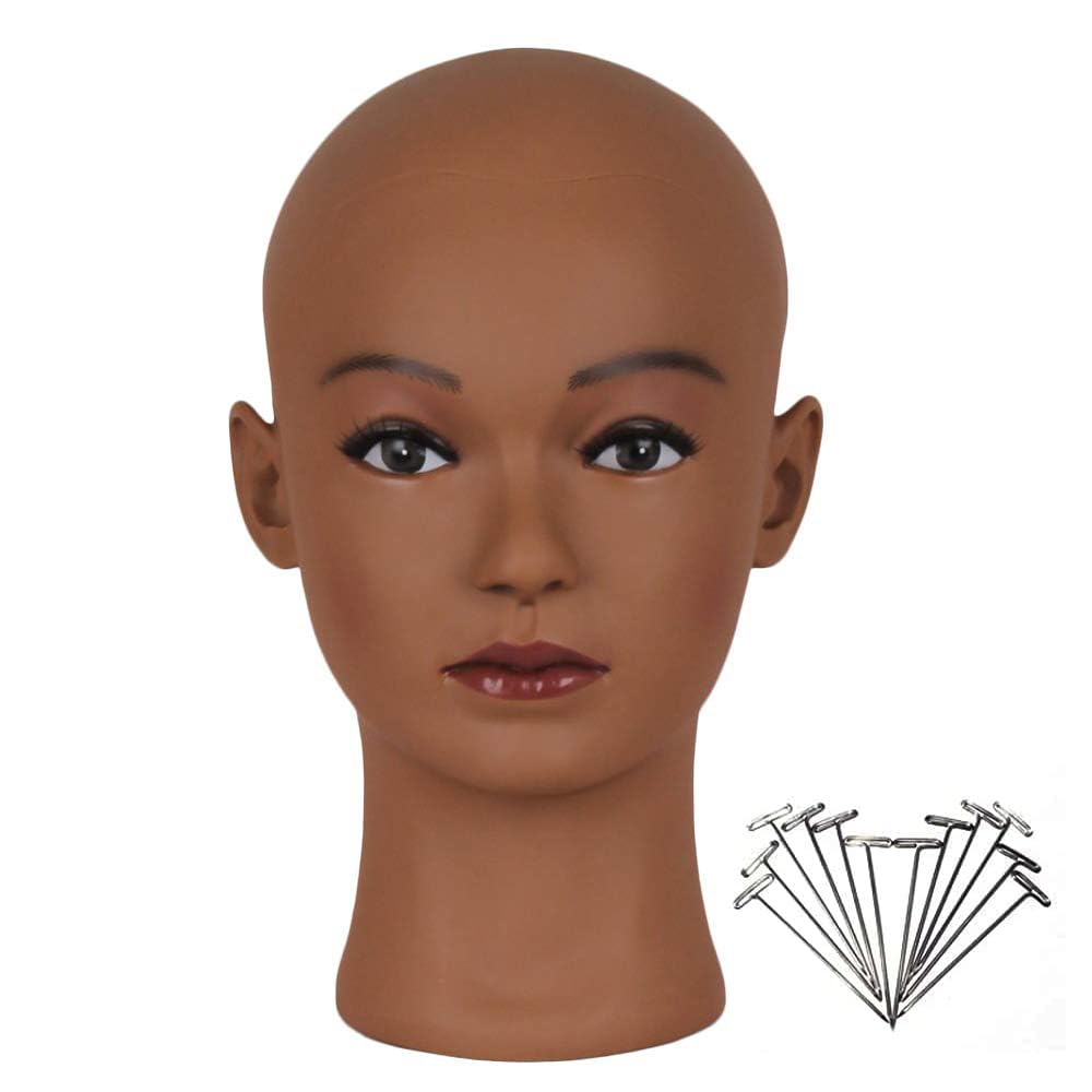HAIRWAY bald head for wig display, smooth surface ideal for styling practice.