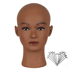 HAIRWAY bald head for wig display, smooth surface ideal for styling practice.
