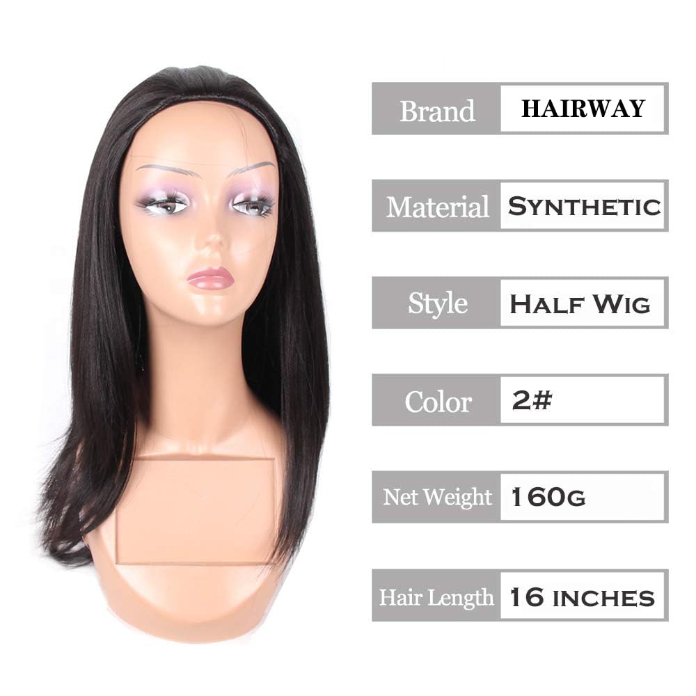 Hairway half-up-half-down wig creates effortless evening looks.