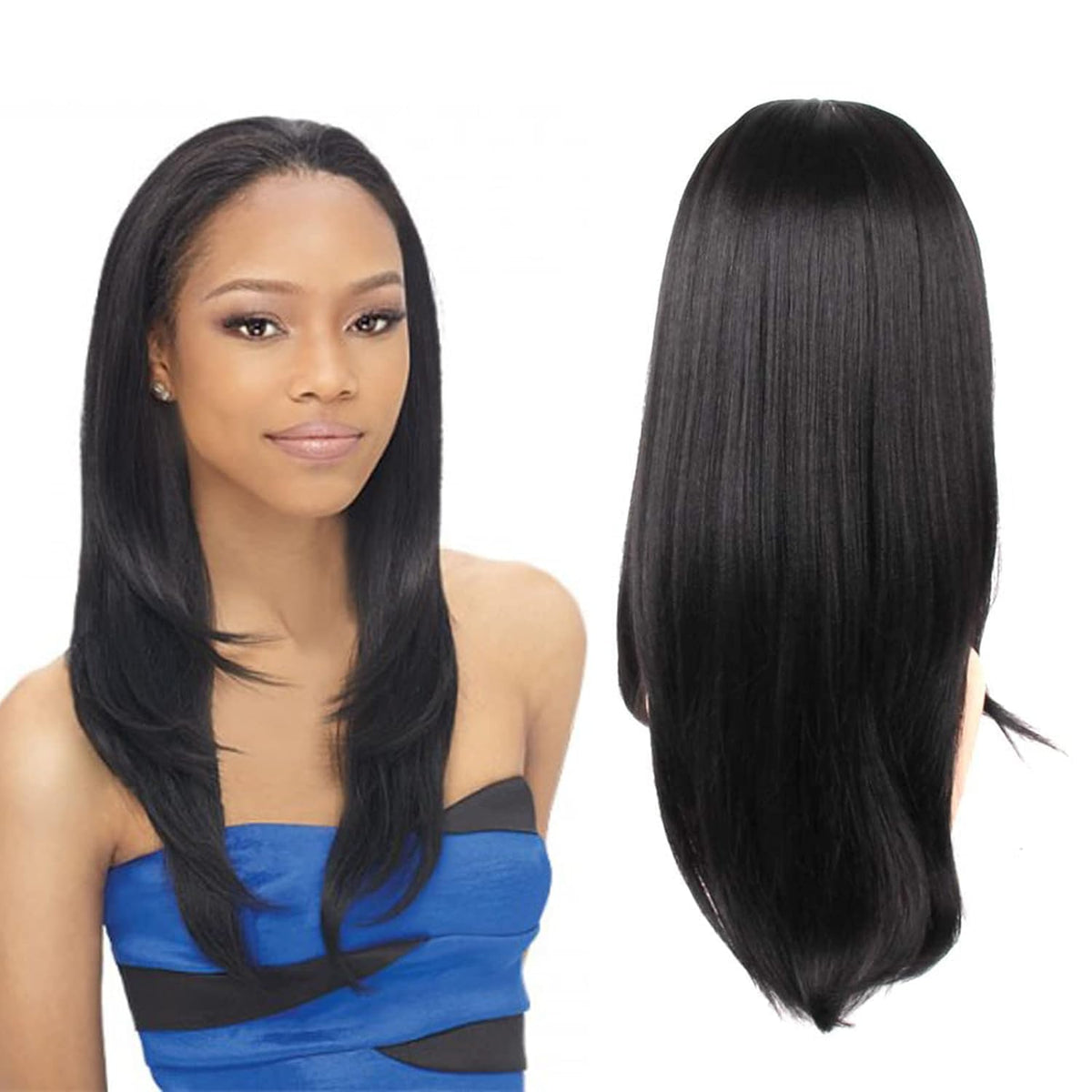 Hairway Quick Wear Weave Wig in straight 16-inch style for natural daily wear.