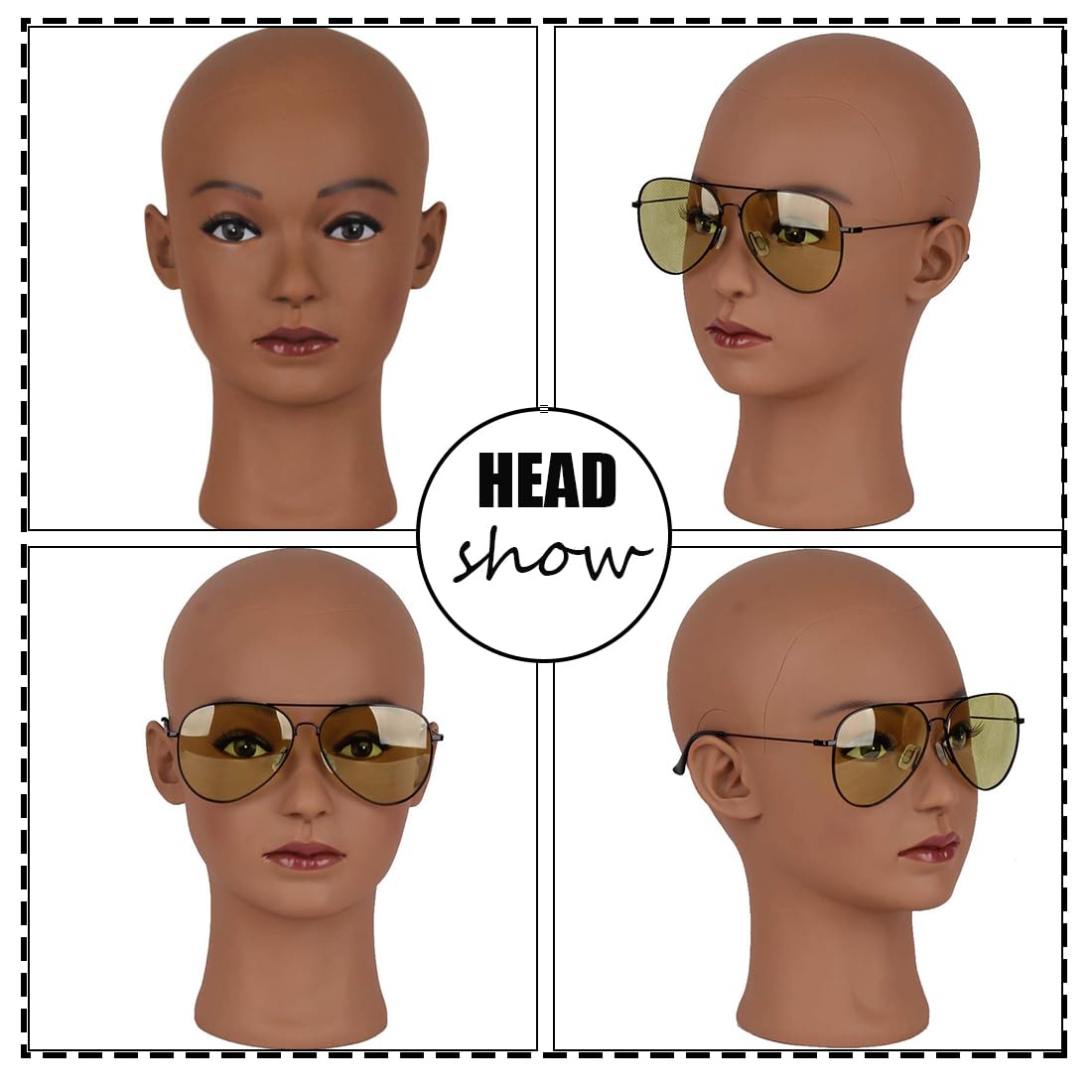 HAIRWAY wigs display stand head, ideal for showcasing accessories and outfits.