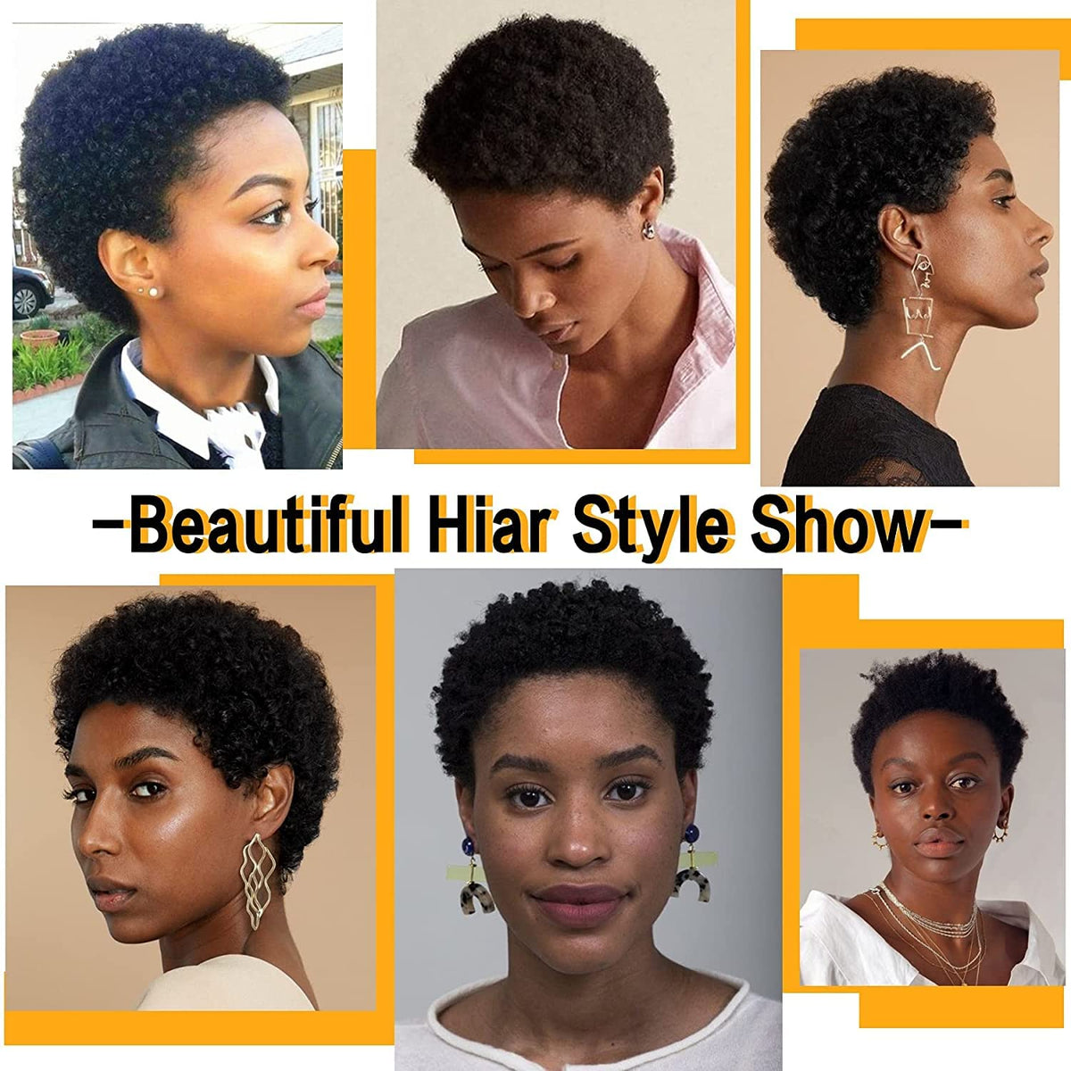 Hairyhme Afro Kinky Curly wig dye-ready option for customization.