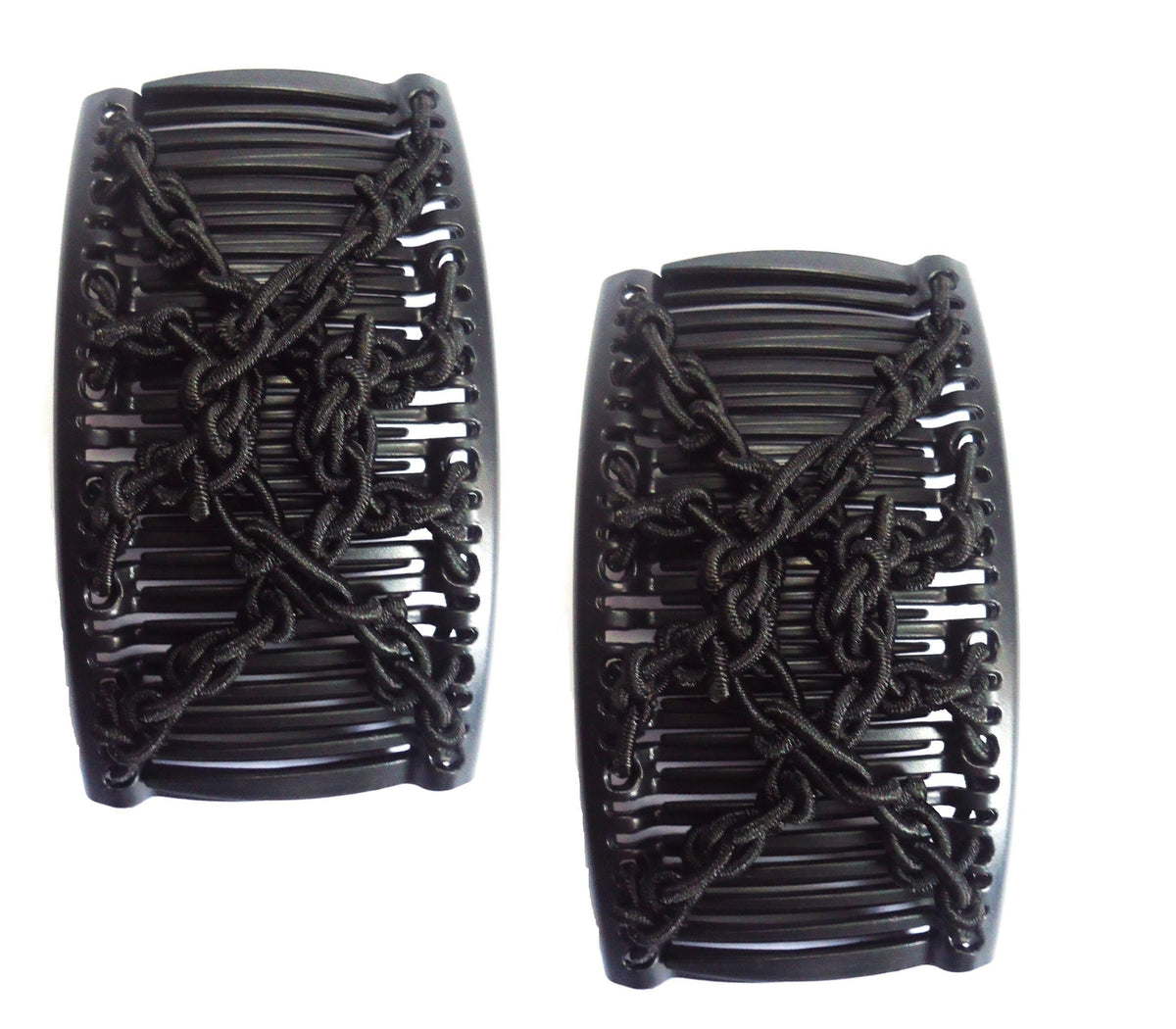 HairZing Comfy Comb dual teeth close-up shows smooth, snag-free glide.
