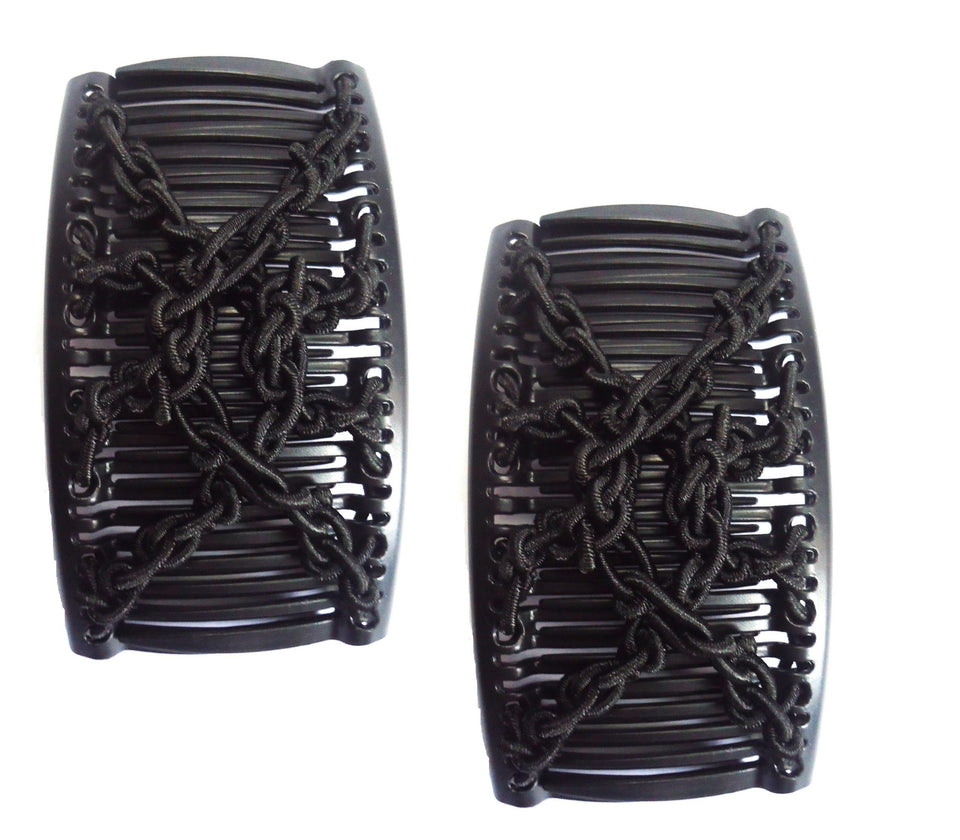 HairZing Comfy Comb dual teeth close-up shows smooth, snag-free glide.