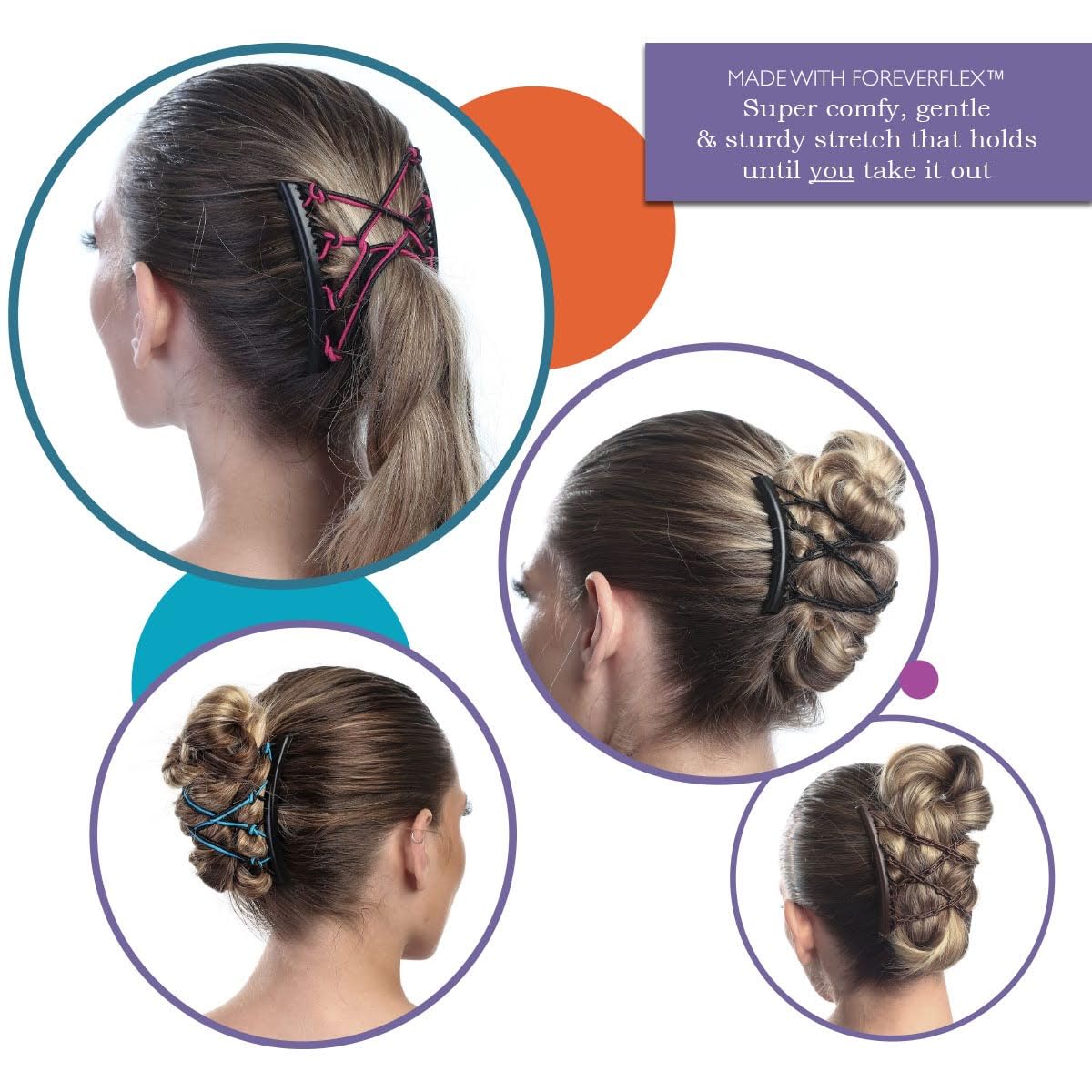 HairZing Comfy Comb two-pack offers convenient styling backups.