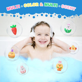 HAISHAN SHOWER bubbles fill the tub when bath bombs dissolve