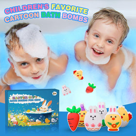 HAISHAN SHOWER Easter egg bath bomb colors the water with bubbles