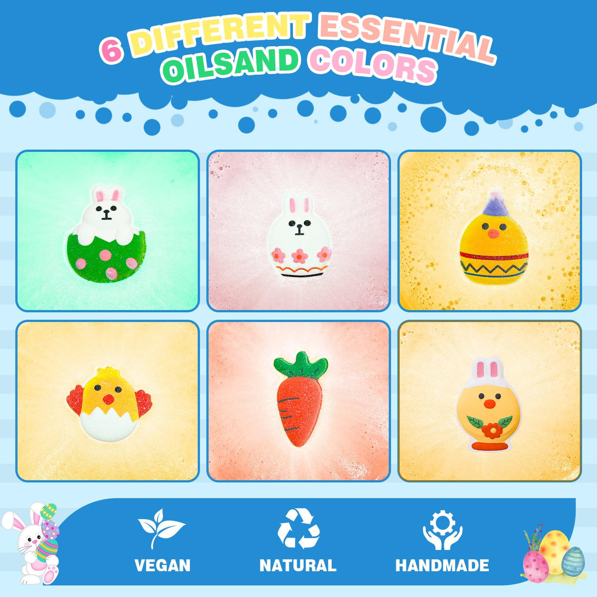 HAISHAN SHOWER family bath time with fizzing Easter bombs