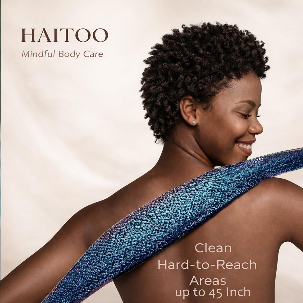 HAITOO long-reach back scrubber helps clean the back easily