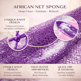 HAITOO African Net Sponge color varieties showing bold hues