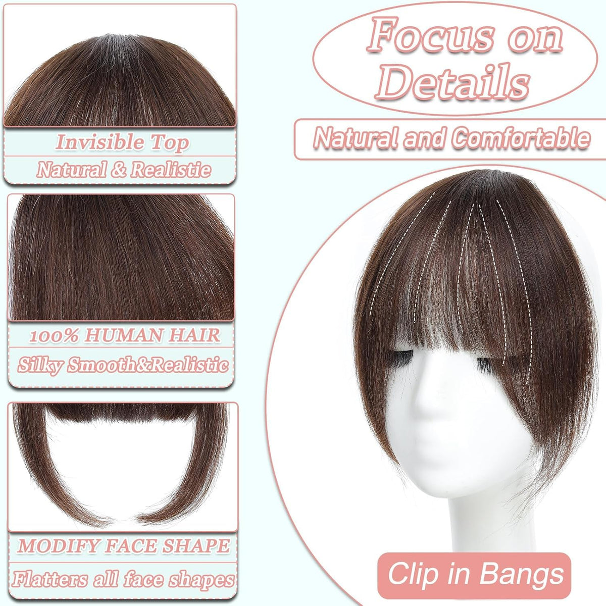 HAITOO daily-wear bangs offer effortless transformation for any everyday look