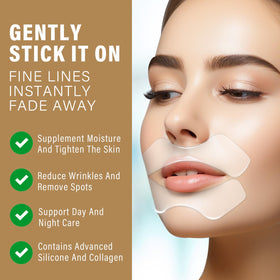 Hajoyful smile line patch application demonstrates precise placement.