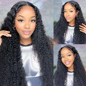HALERP Water Wave Bundles 22-inch curl detail showing long-lasting waves and shine.