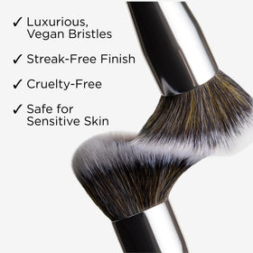 HALEYS Kabuki brush for foundation blending with a flawless finish.