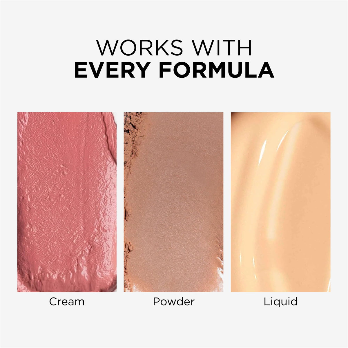 HALEYS Kabuki brush suited for mineral makeup blending.