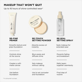 HALEYS Re-fine application before makeup shot on hand