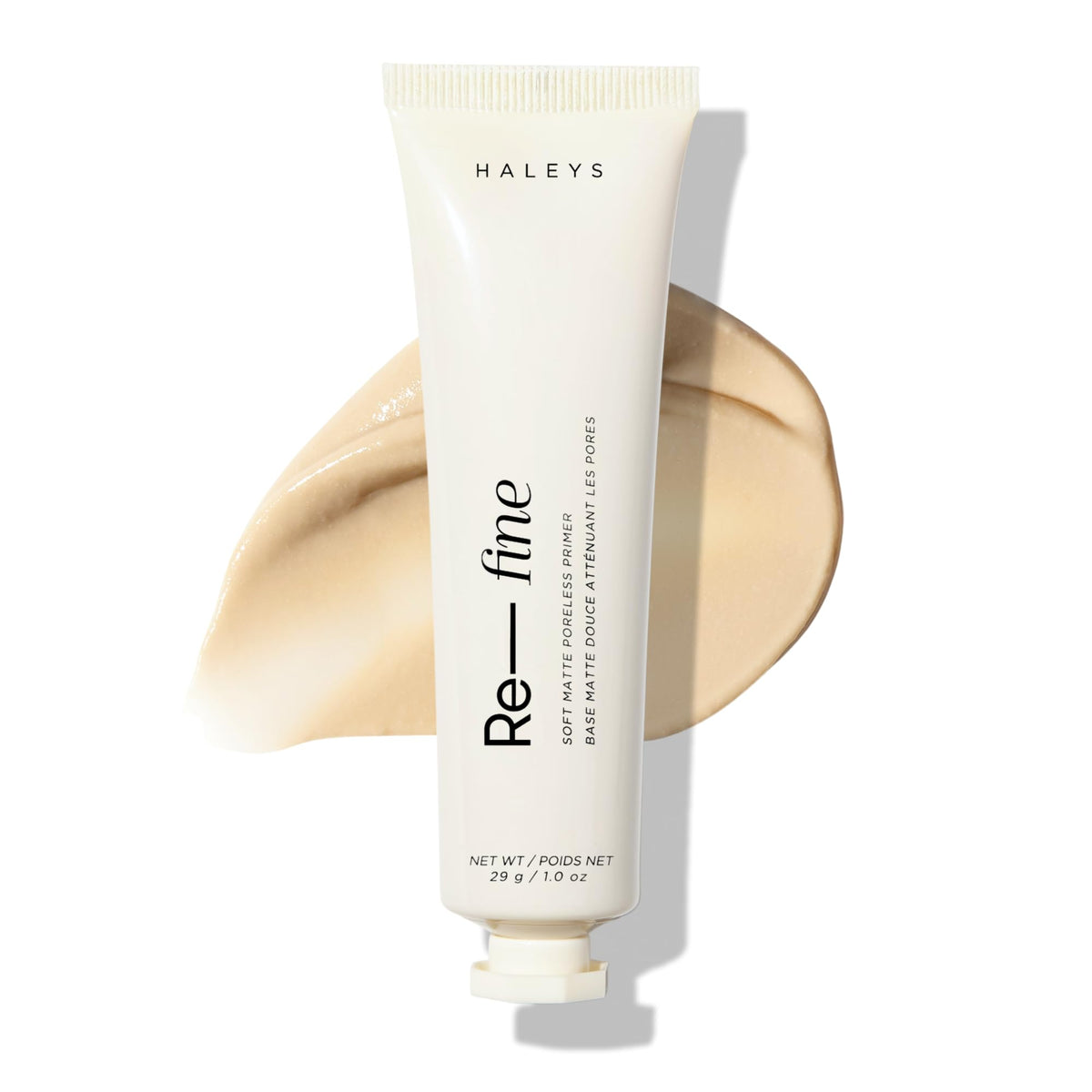 HALEYS Re-fine primer bottle for a smooth, long-wearing base
