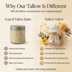 Hallow Naturals on bathroom shelf ready for daily use