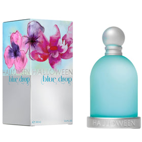 Halloween Blue Drop EDT bottle reveals a crisp, refreshing daily scent.