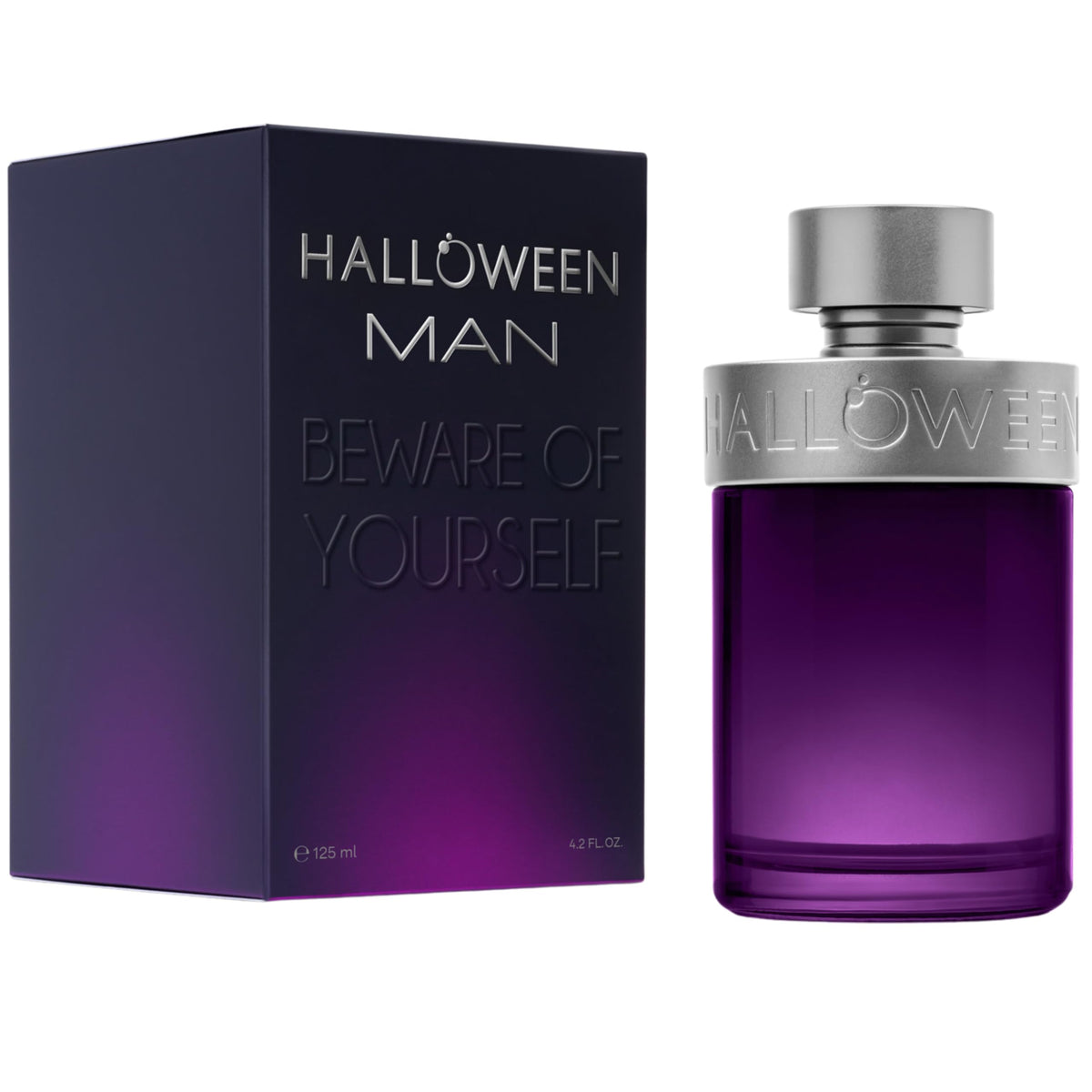 Halloween Man Eau de Toilette bottle close-up showing citrus notes for daily wear