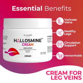 Hallusa Natural Hallosmine menthol provides cooling sensation for refreshed legs