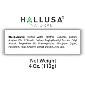Hallusa Natural Hallosmine packaging highlights Made in USA