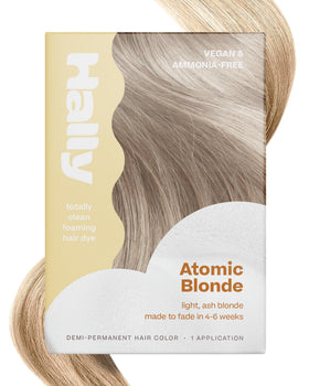 Hally Hair Color Cloud foam bottle pour for even color application