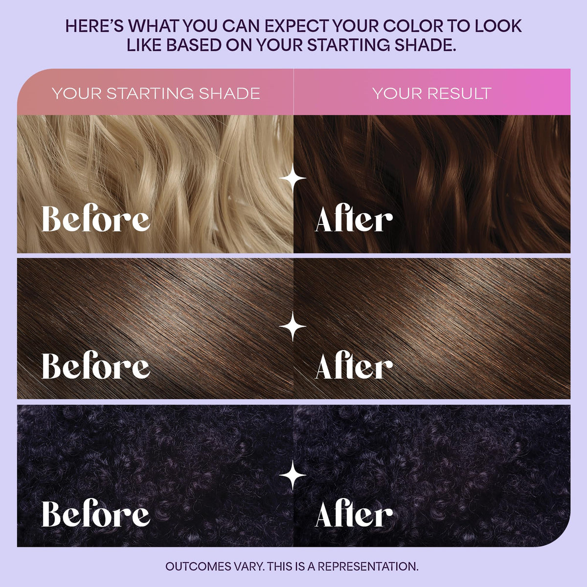Hally Color Cloud cola application demonstrates easy foam method for clean root-to-tip coverage.