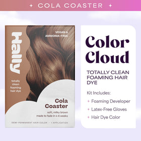 Color Cloud cola color result shows soft natural-looking tone and dimensional finish.