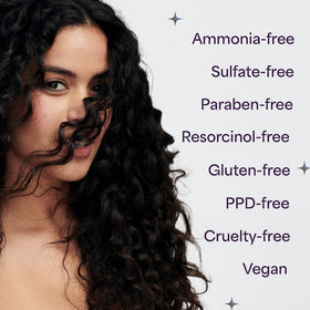 Hally Hair Color Cloud natural black tone delivers soft, dimensional color
