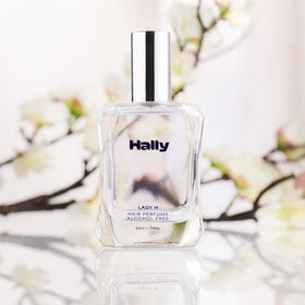 Hally Lady H mist dispense enables even application to hair and skin.