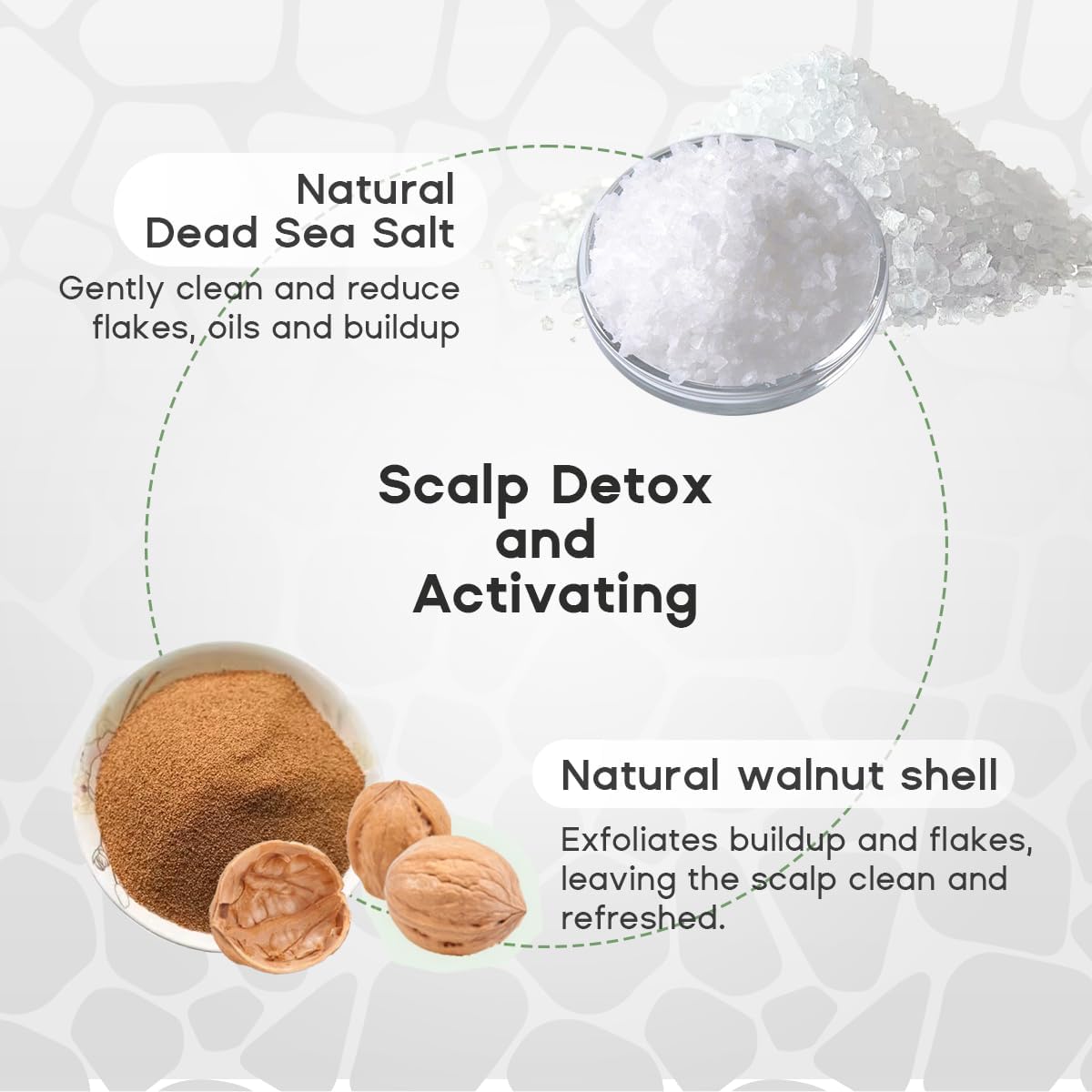 HALOVIDA scalp-massage action illustrating easy use