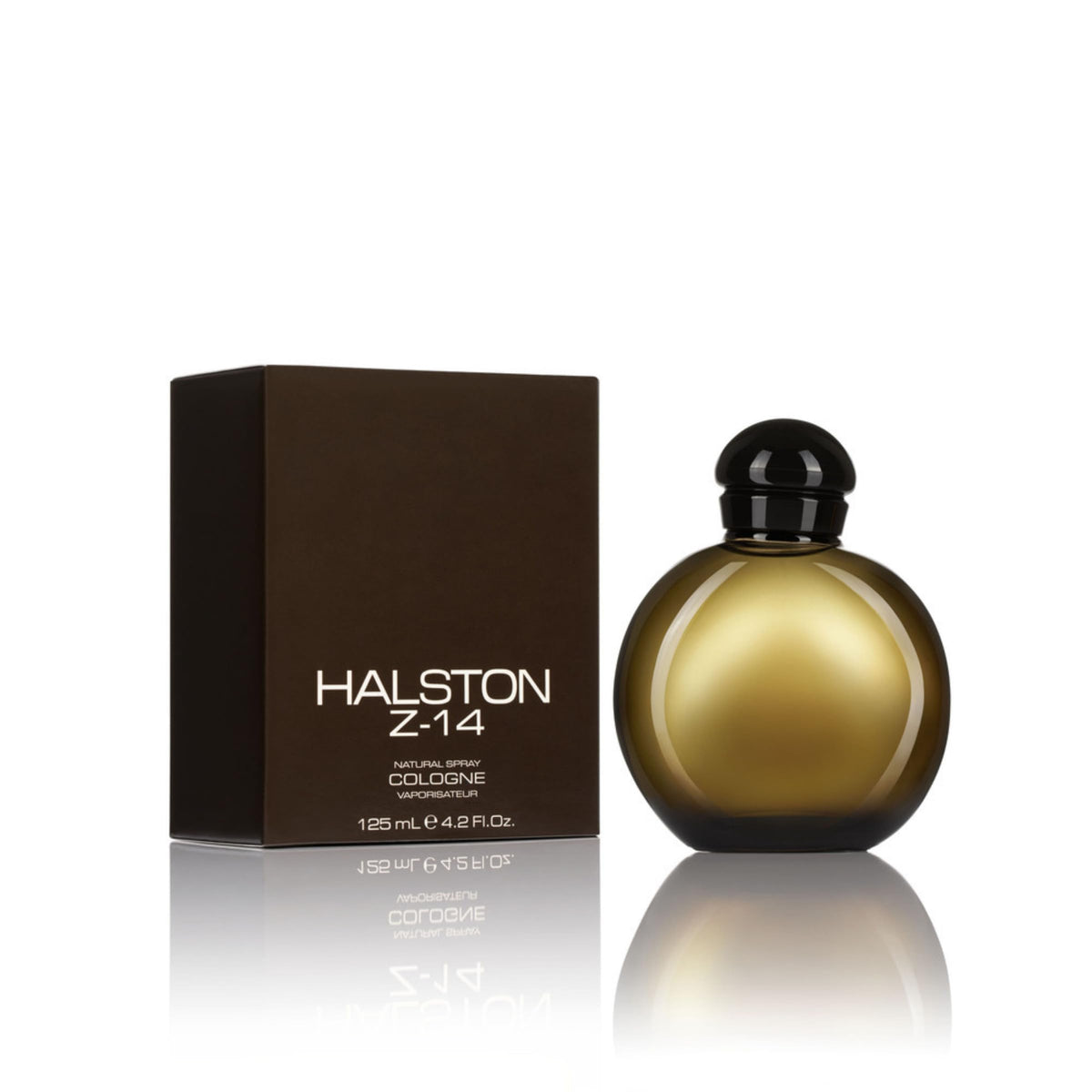 Halston Z-14 bottle front view, showcasing elegant design for daily wear.