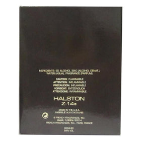 Halston Z14 spray action capturing quick, even fragrance release.