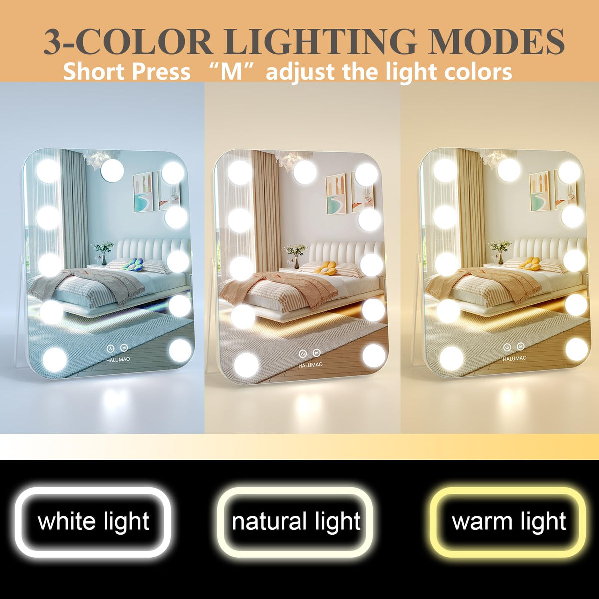 Halumao 11 dimmable LED bulbs provide adjustable brightness for any look.