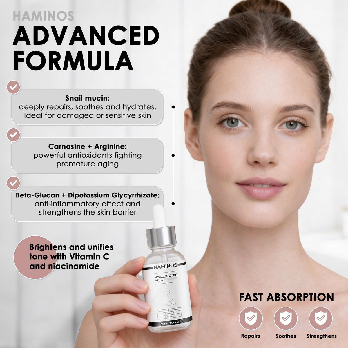 HAMINOS uses conductive serum for smoother glide and better contact.