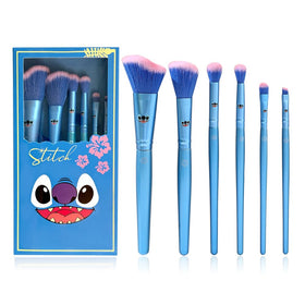 Hamowtux Stitch brush set with wooden-handle design for comfortable daily makeup application