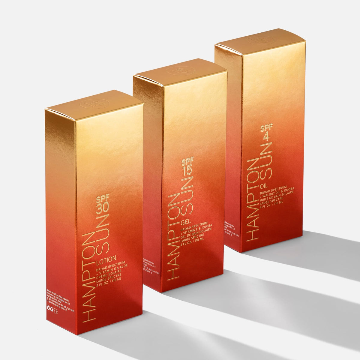 Hampton Sun SPF15 Classic Sun Gel in use, delivering non-greasy sun care