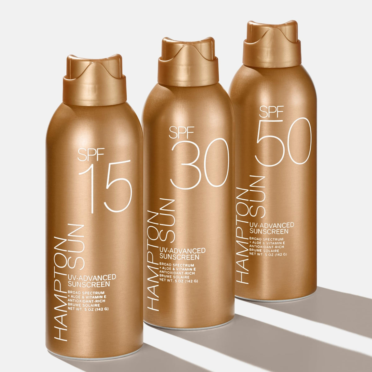 Hamptonsun SPF15 continuous-mist application shows light, oil-free protection for active days