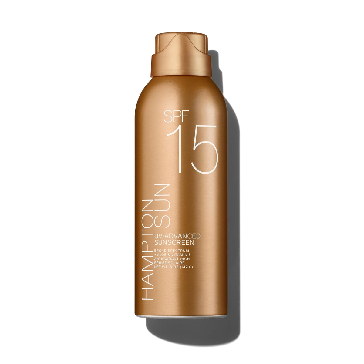 Hamptonsun SPF15 continuous-mist sunscreen bottle for easy even coverage