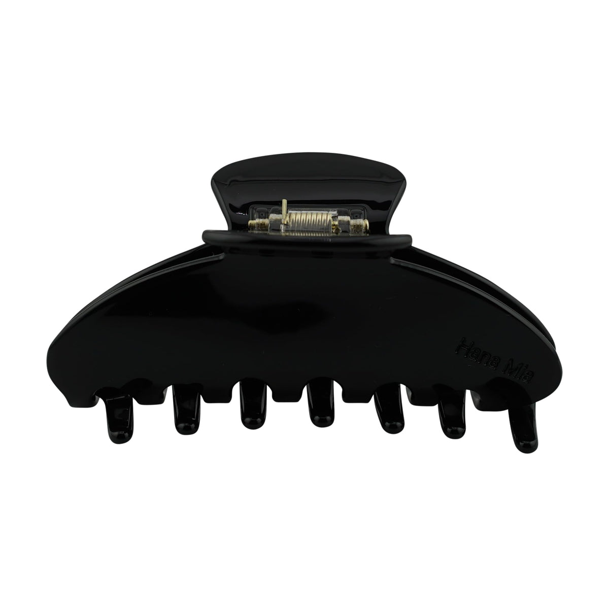Hana Mia luxury black claw clip 4-inch for secure half-ups.