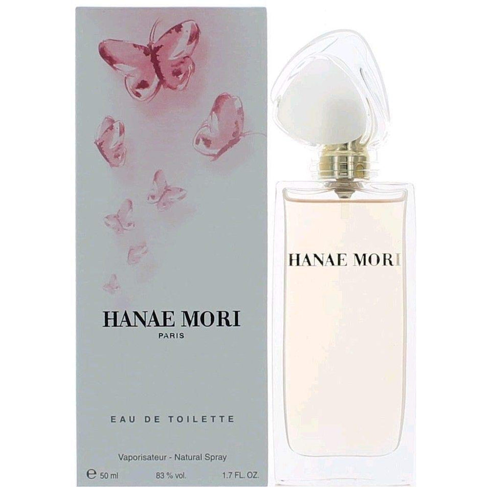 Hanae Mori Eau de Toilette bottle with jasmine and berry notes for daily elegance
