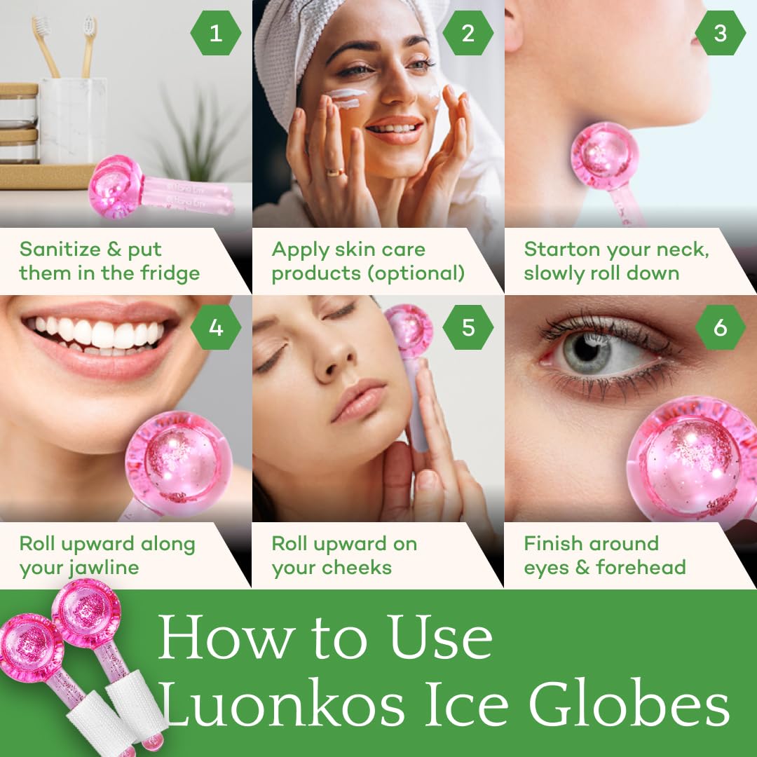 Cooling facial tools designed for puffiness relief and improved tone.
