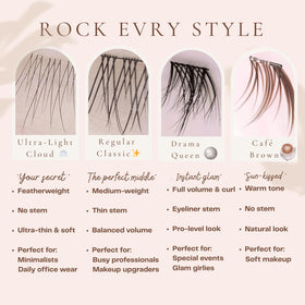 Hanakoko easy-removal lashes allow gentle removal without tugging