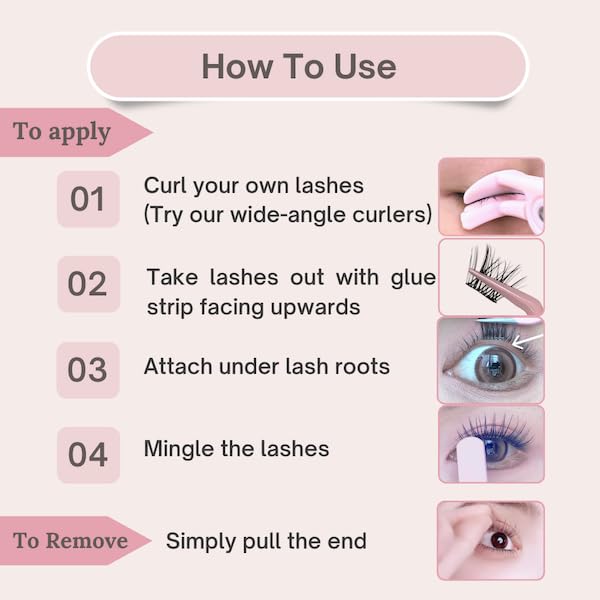 Hanakoko no-sensitivity lashes minimize irritation for comfortable wear