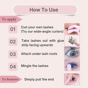 Hanakoko no-sensitivity lashes minimize irritation for comfortable wear