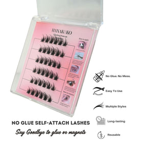 Hanakoko lash clusters with soft gel strip for comfortable, natural-looking wear.
