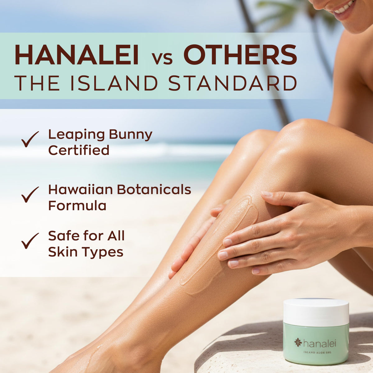 Hanalei Aloe Gel with papaya enzyme nourishes skin